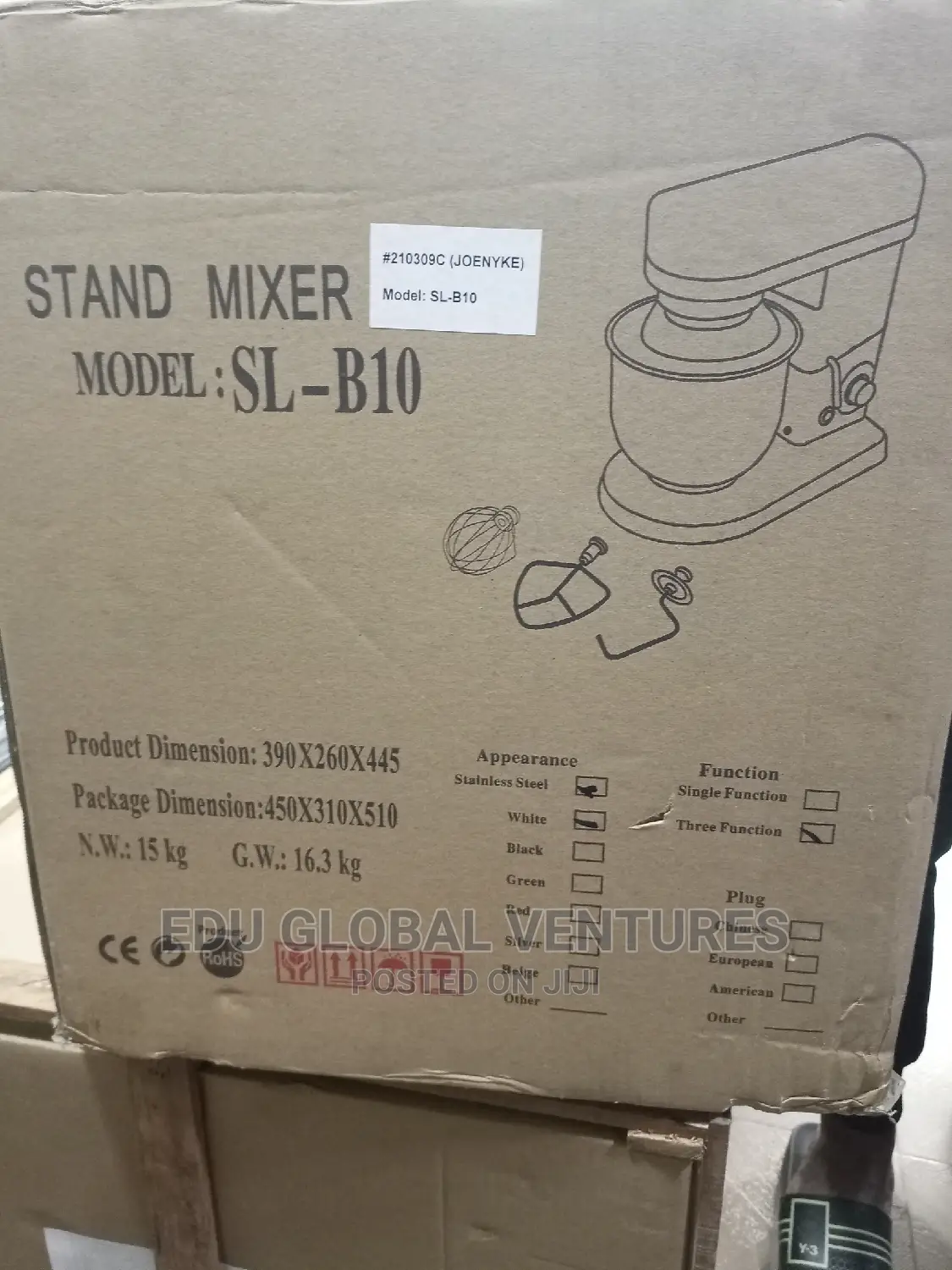 Cryto Pearless 10litres Industrial Cake/Stand Mixer. SL-B10