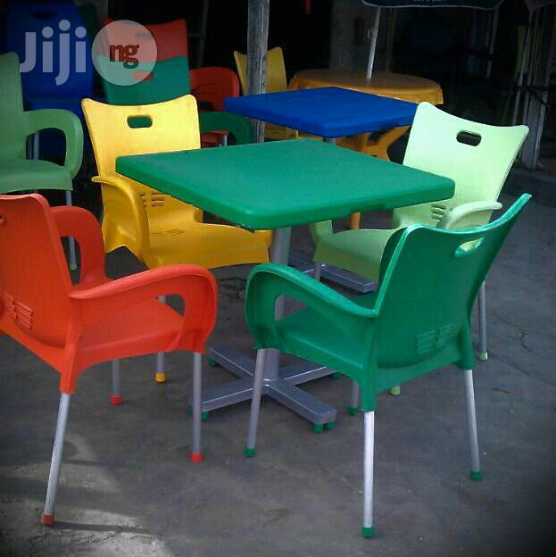 Plastic Outdoor Chairs and Tables
