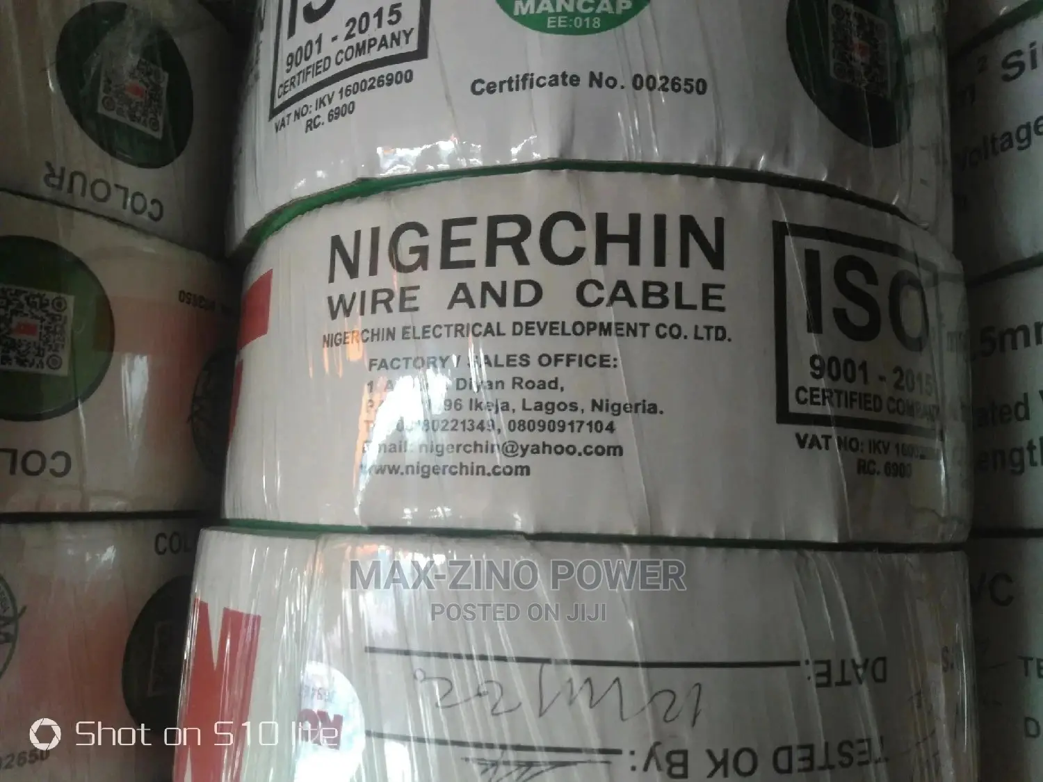 Nigerchin 2.5mm Single Core Pvc Cable