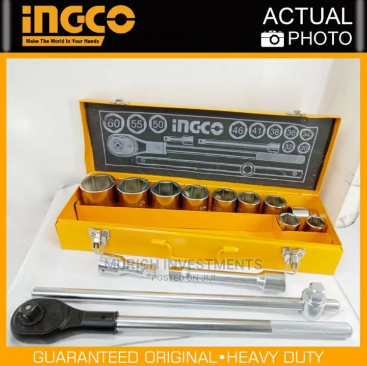 Dr.Socket Set- 15pcs( 3/4”) – Ingco Hkts034151