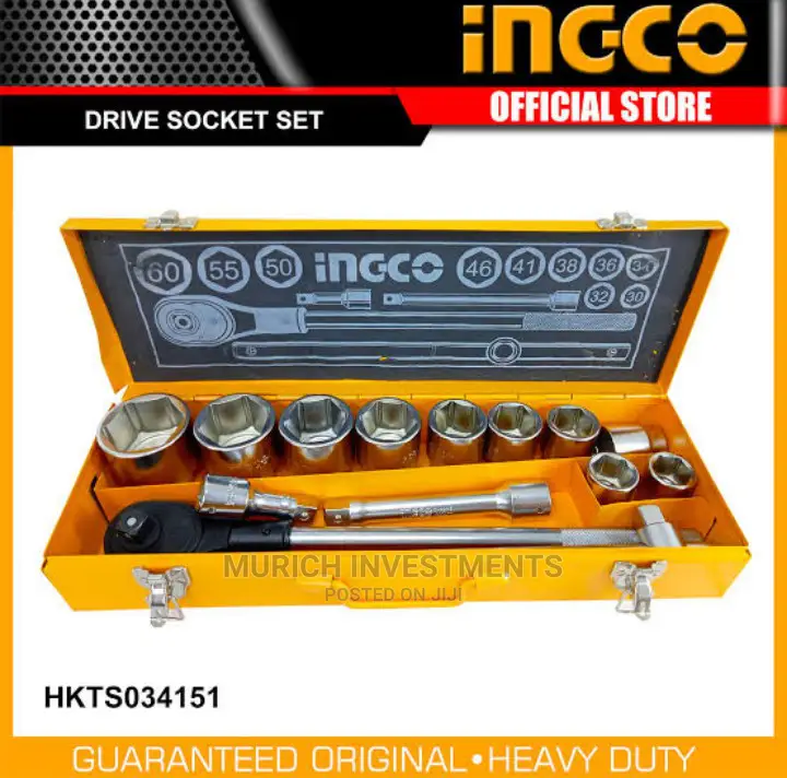 Dr.Socket Set- 15pcs( 3/4”) – Ingco Hkts034151