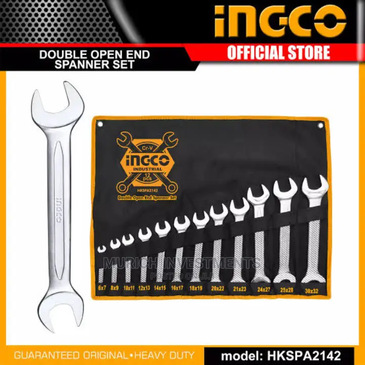 Double Open and Spanner Set 6-32mm Ingco