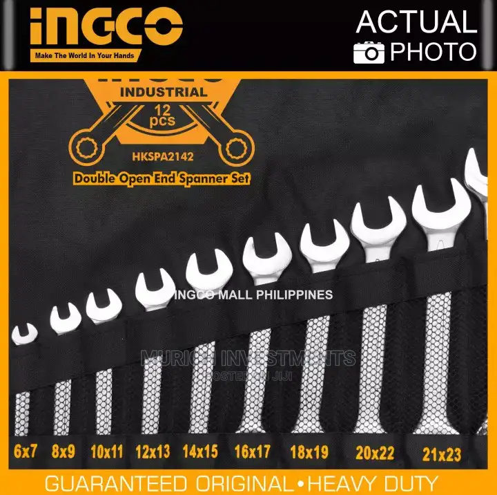 Double Open and Spanner Set 6-32mm Ingco