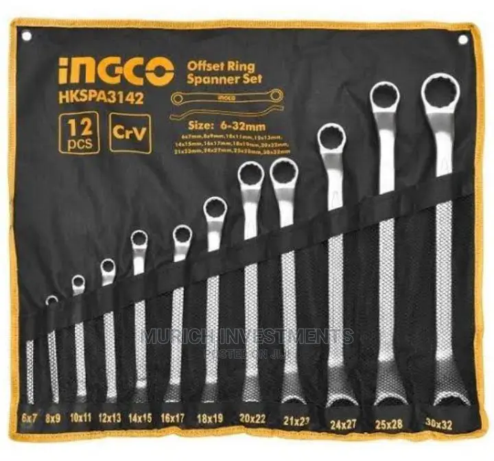 Ring Spanner Set 6-32mm Ingco Brand