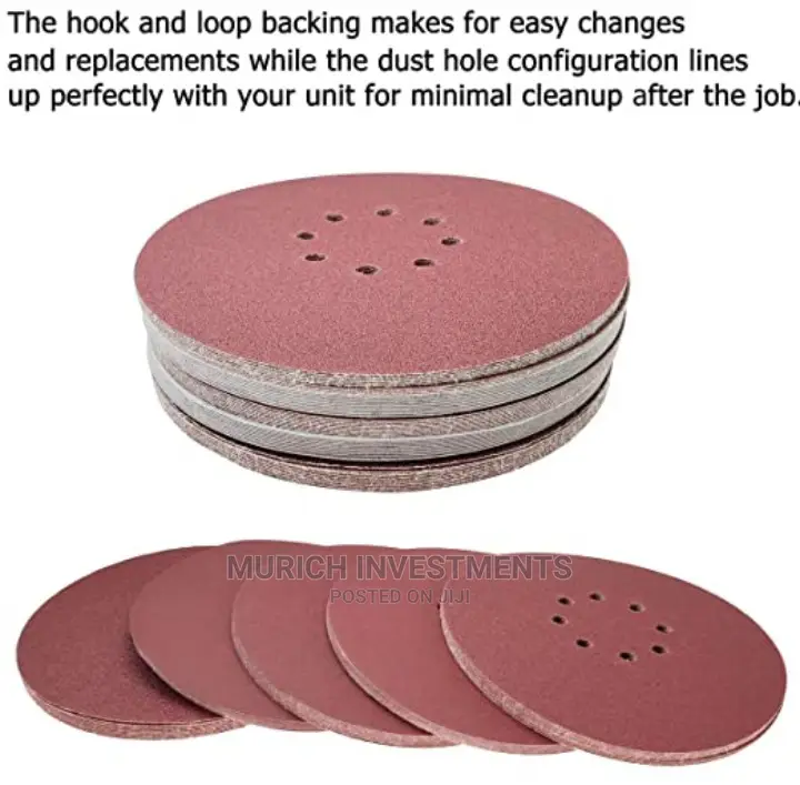 9-Inch 8-Hole Hook-and-Loop Sander Paper for Drywall Sander