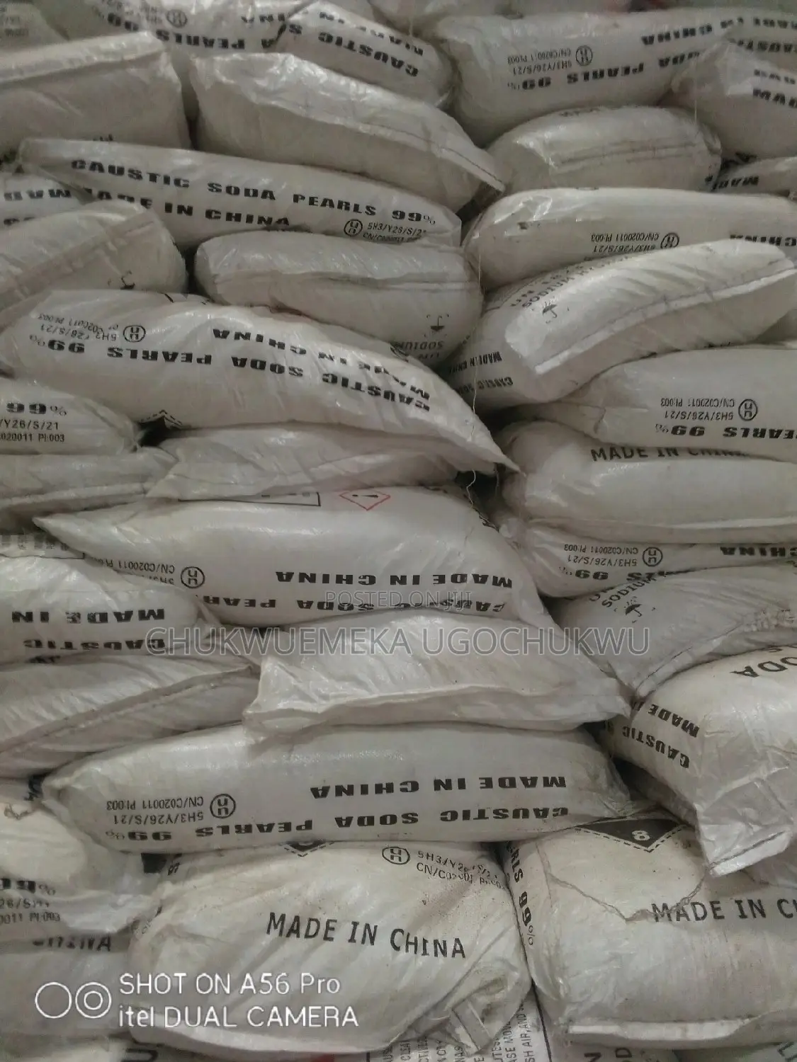 Caustic Soda Pearls. Made in China