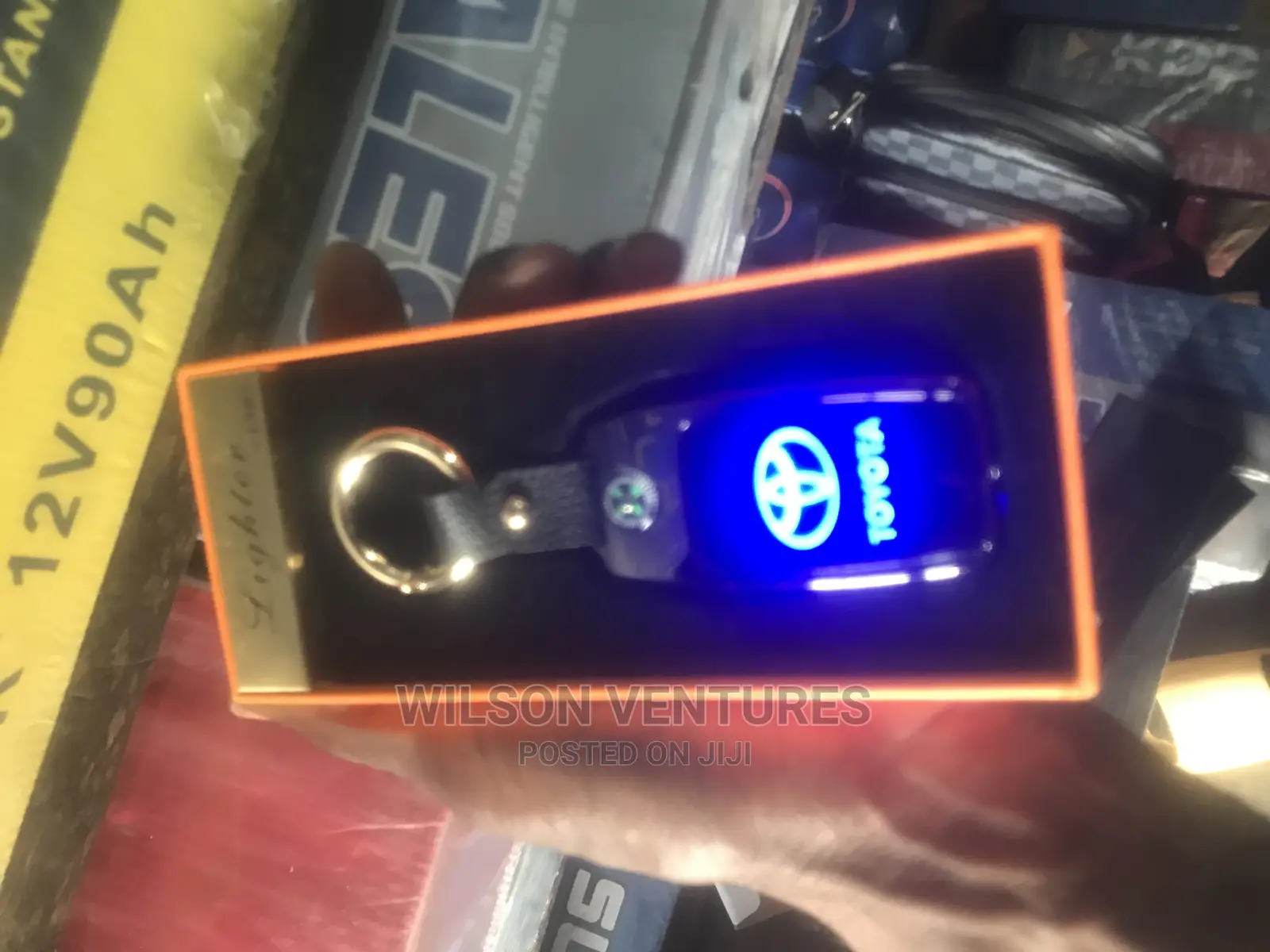 Toyota LED Display Key Holder, Cigar Lighter, Torch, Port
