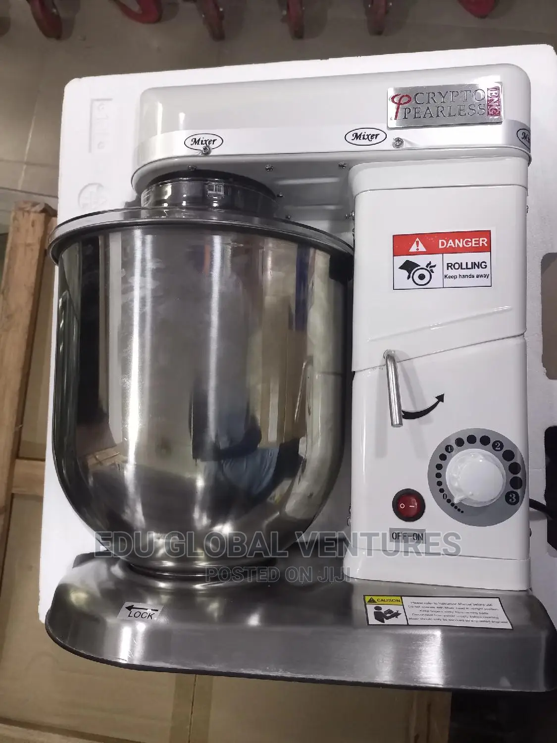 Cryto Pearless 10litres Industrial Cake/Stand Mixer. SL-B10