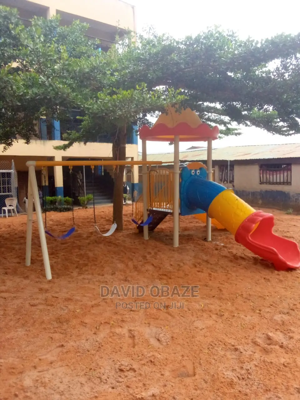Plysystem Playground Equipment With 3 Seater Swing Set