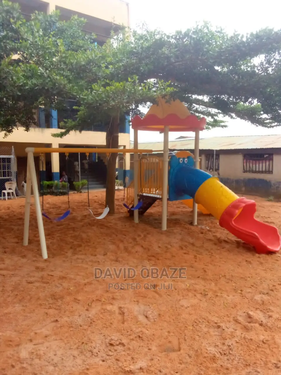 Plysystem Playground Equipment With 3 Seater Swing Set