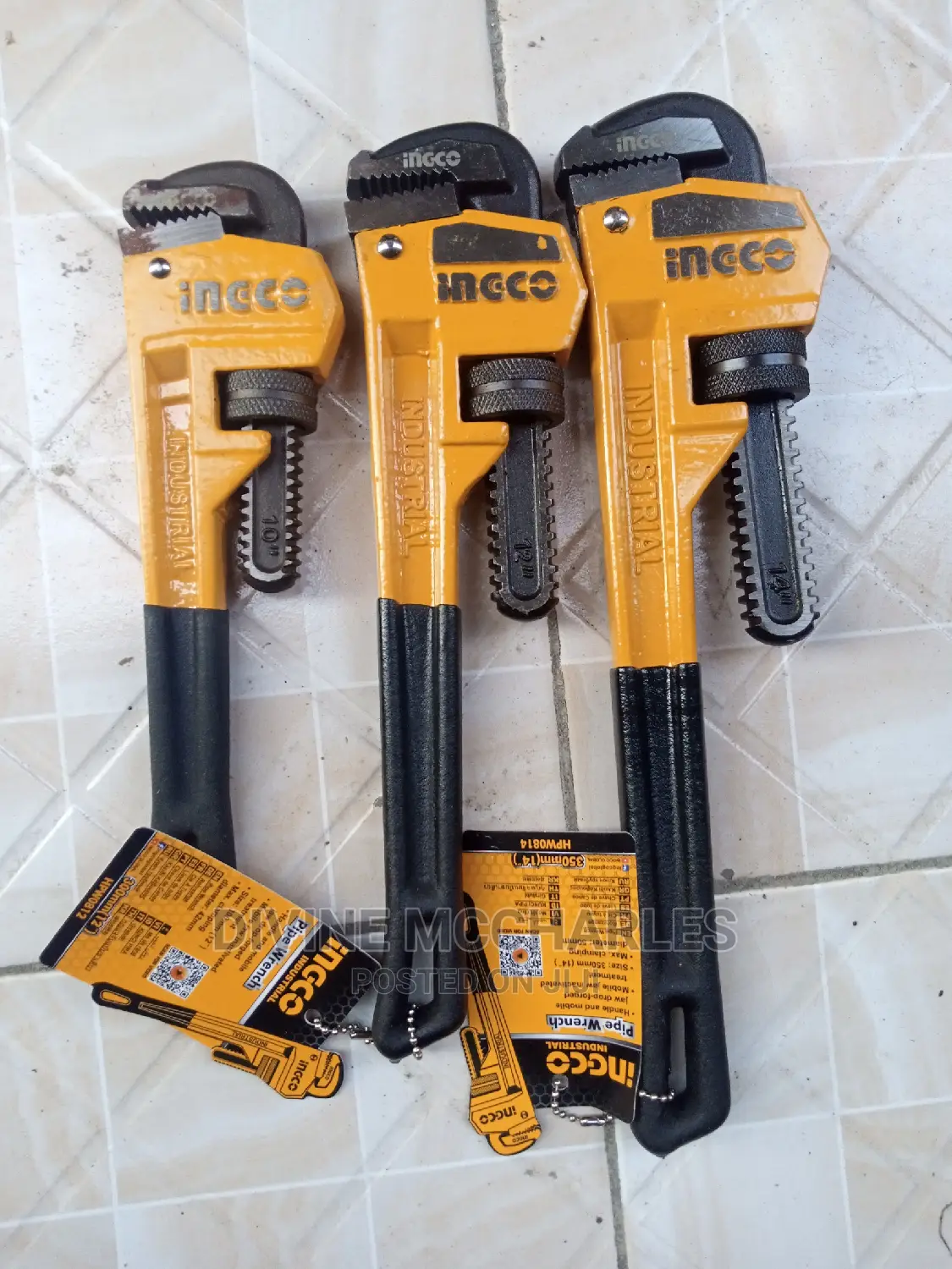 Set of Pipe Wrench