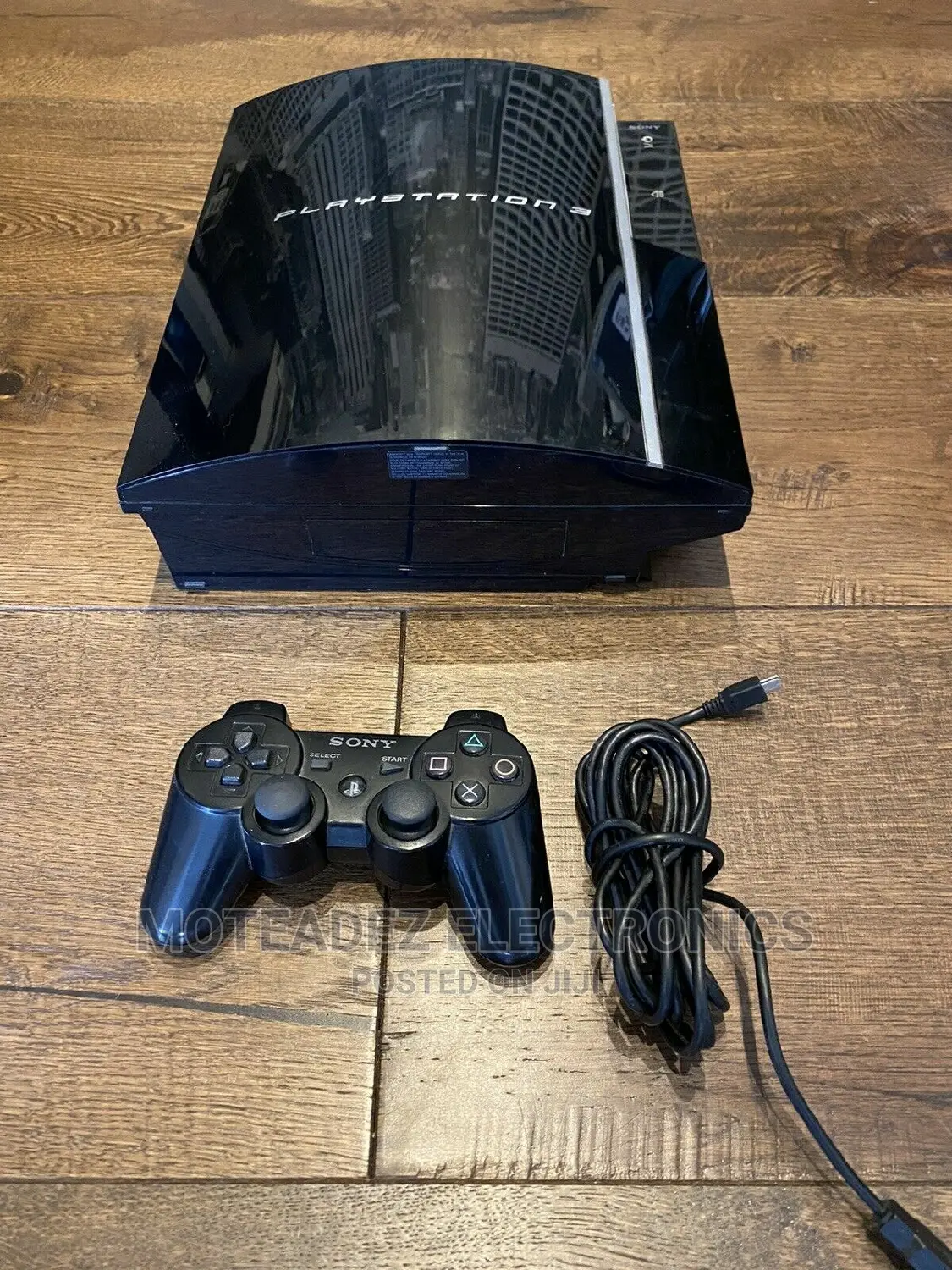 Uk Used Sony Playstation 3 Console W/Games, Cables and Pad