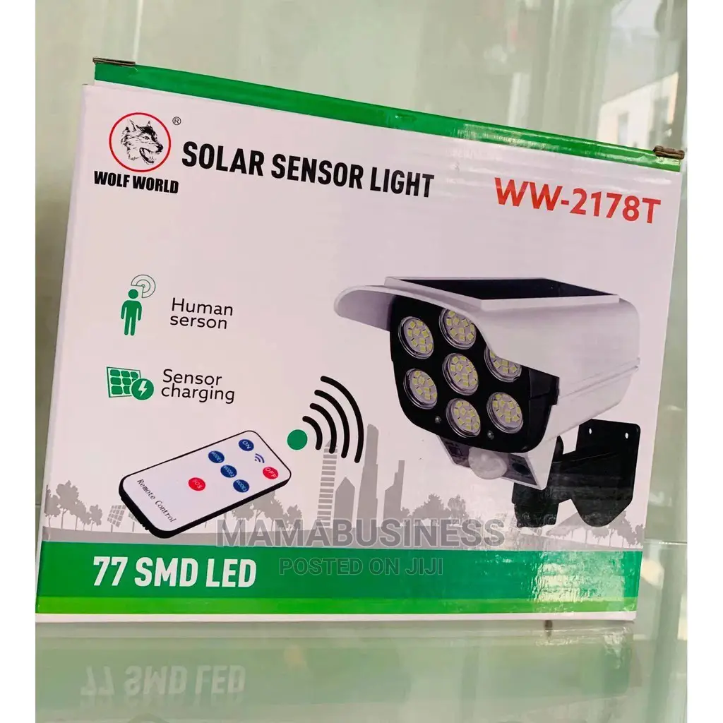 Solar Sensor Light With Remote Control
