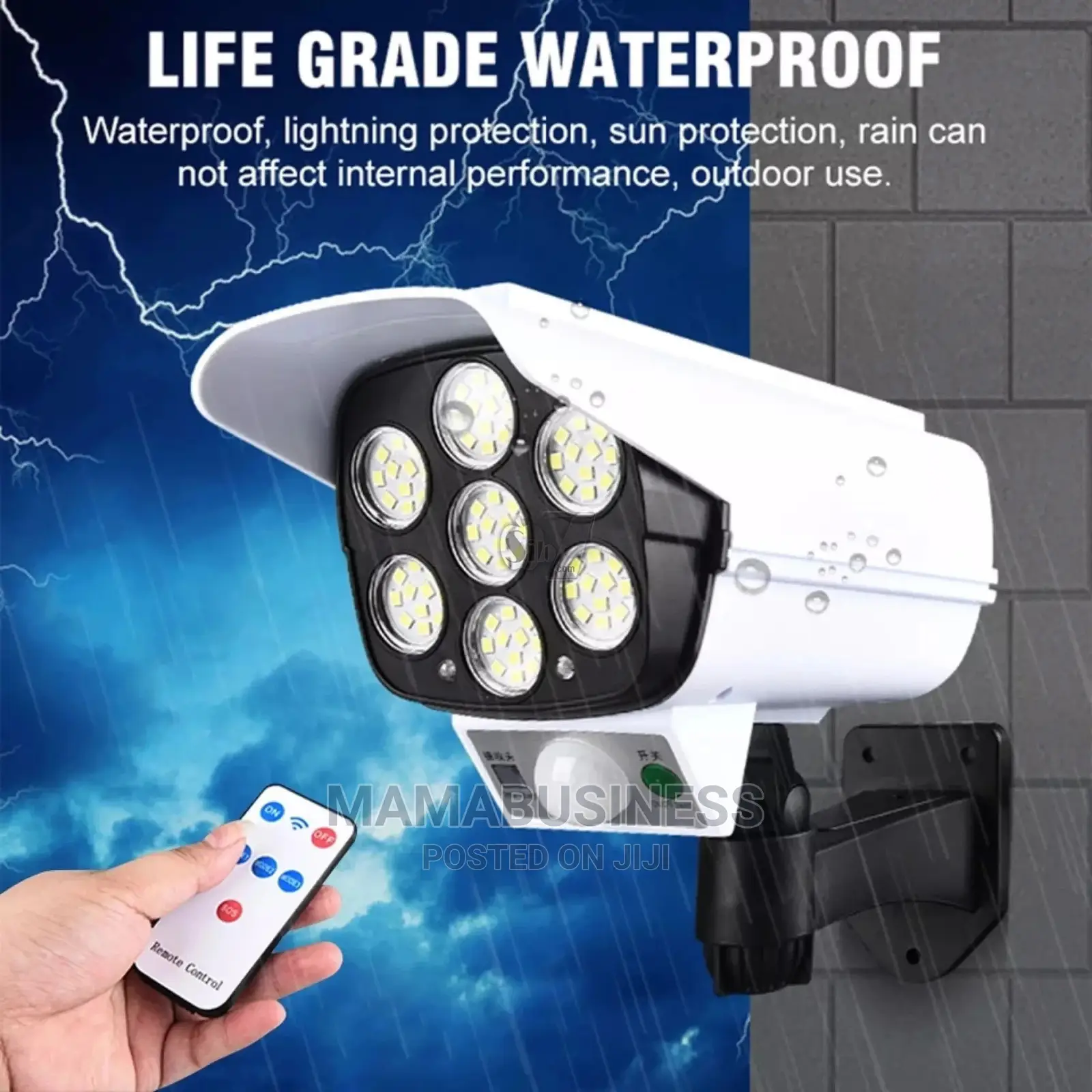 Solar Sensor Light With Remote Control