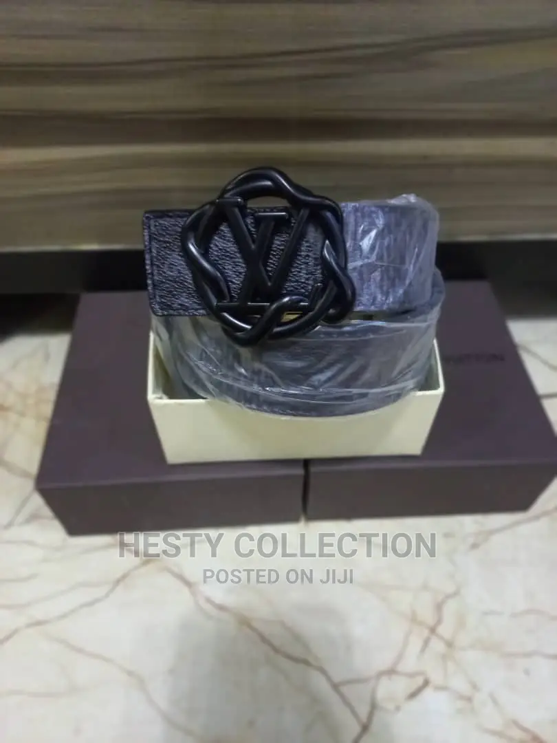 Leather Designer Belt: Louis Vuitton