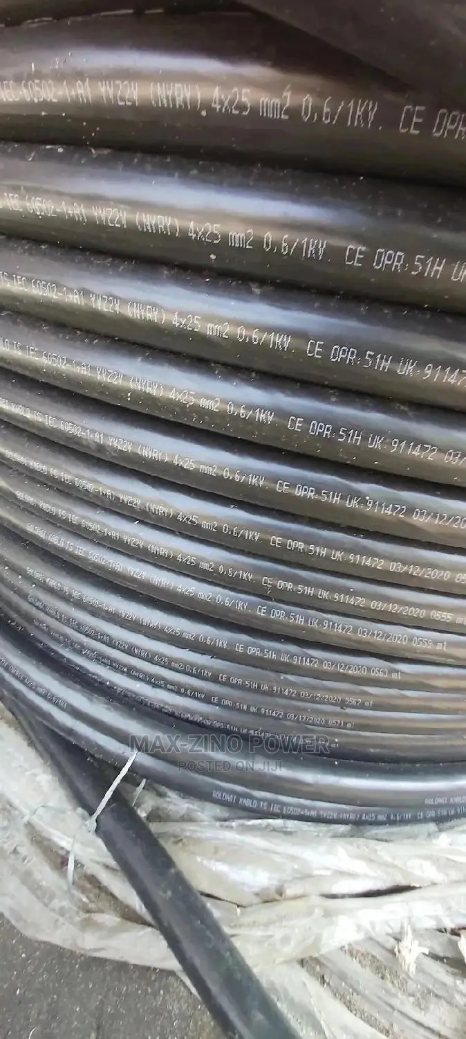 Original Nigeria 25mm Armoured Cable