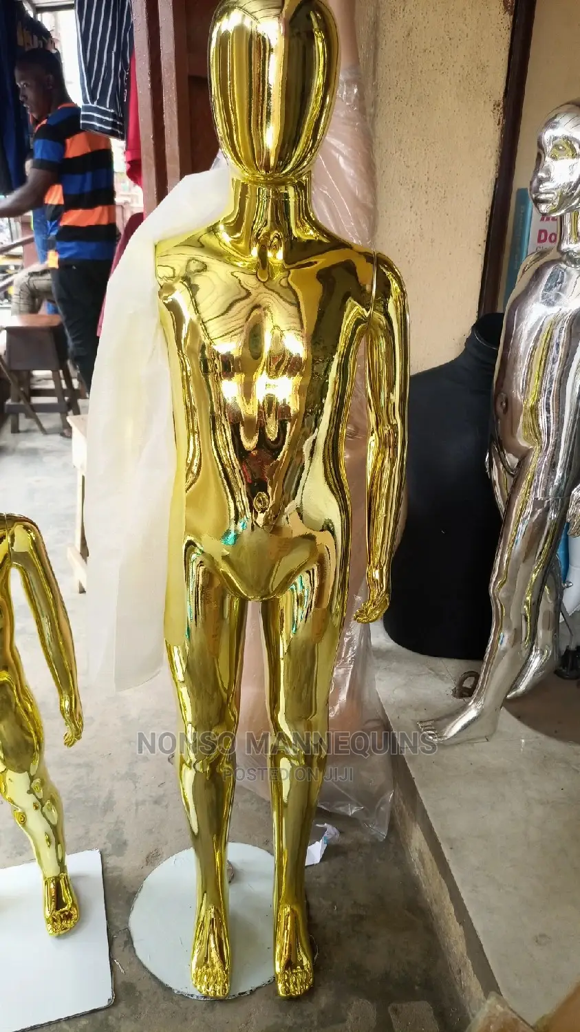 Gold Chrome Children Age 5 To 12 Years Display Mannequin