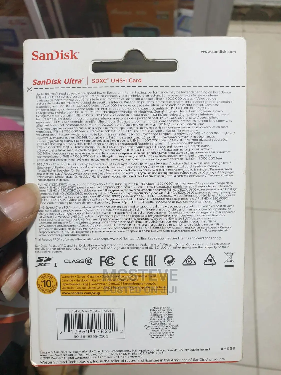 Sandisk 128GB Ultra SDHC Memory Card 100% Original Quality