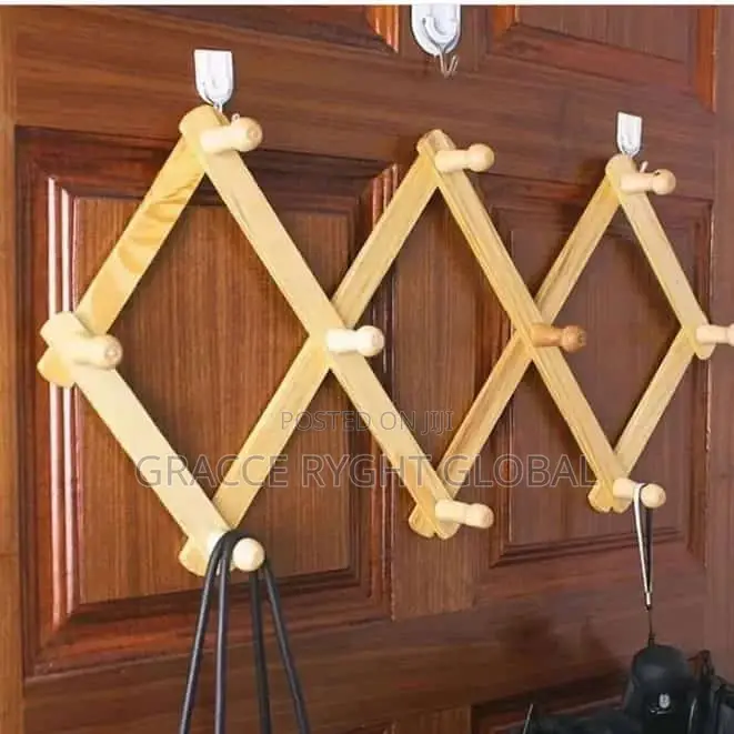 Collapsible Wooden Bag Hanger/ Wig Hanger
