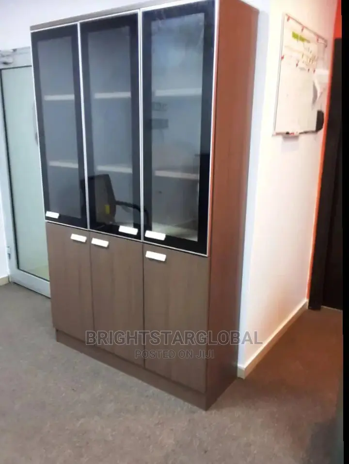 Office Shelves (Half Glass Half Wood