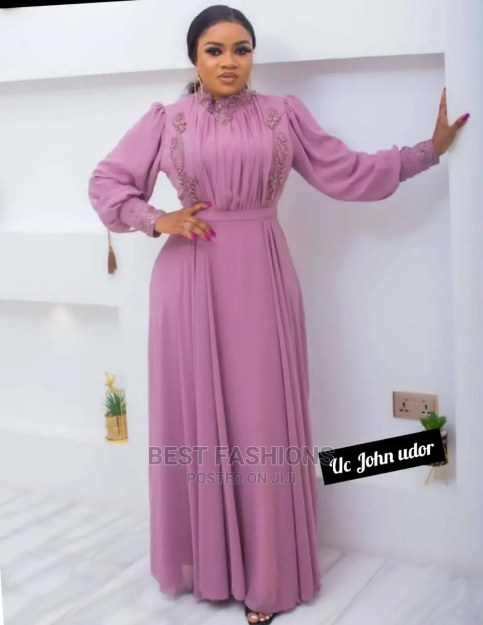 Female Turtle Neck Long Dress
