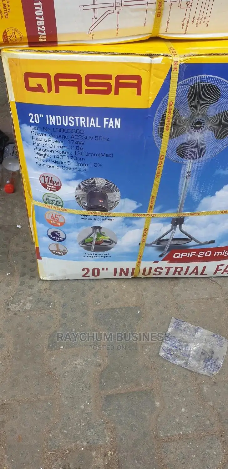 Qasa Industrial Fan 20inches Super Cool