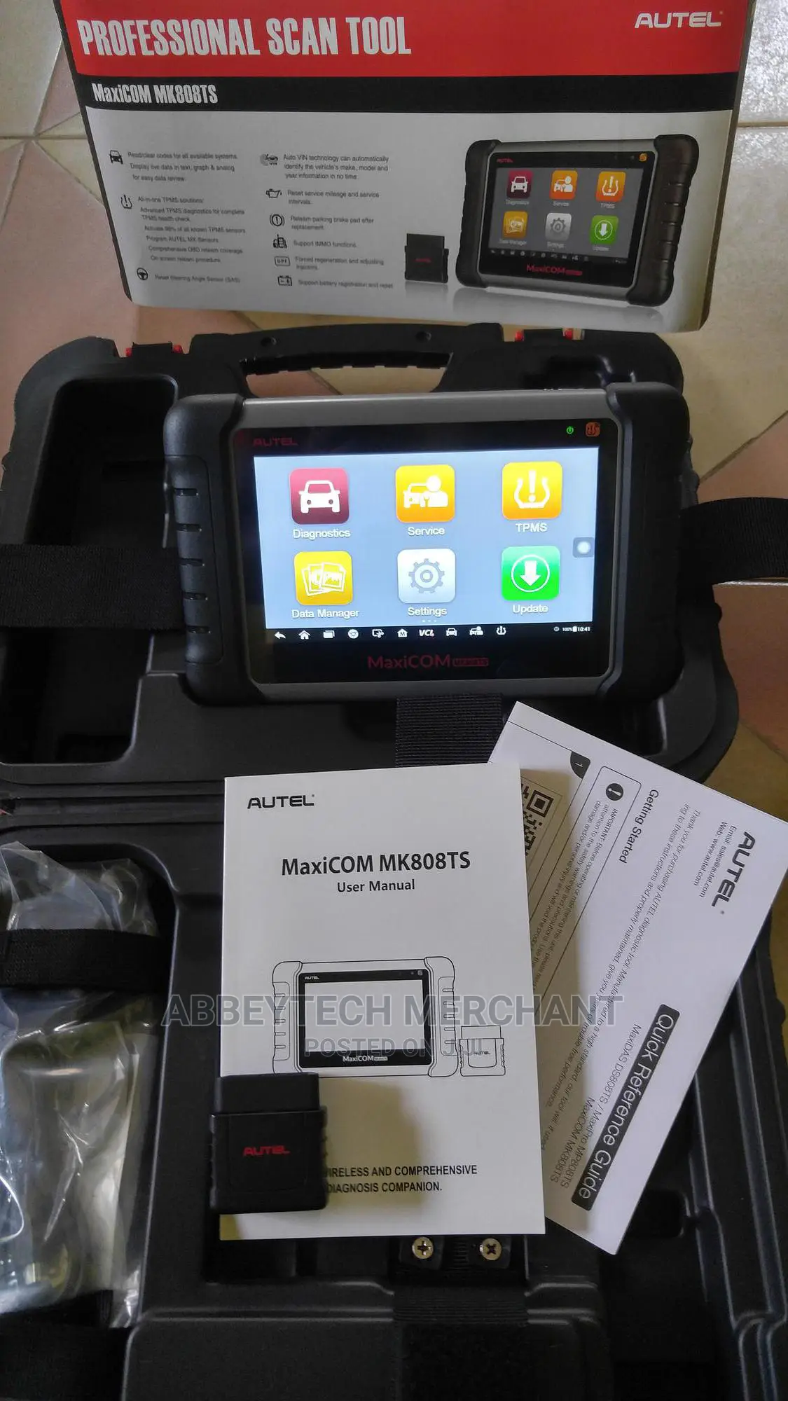 Autel Mk808ts Car Scaner Oil Reset Epb Bms Sas Dpf Immo Tpms