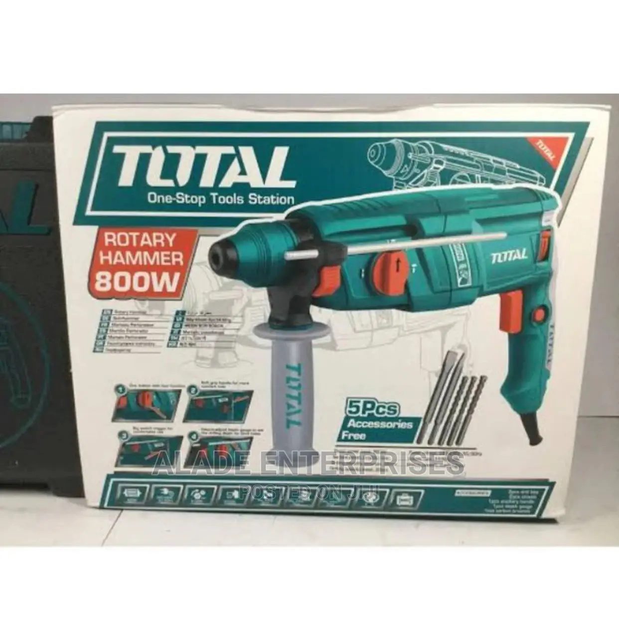 Industrial Rotary Hammer Machine 800W 26mm