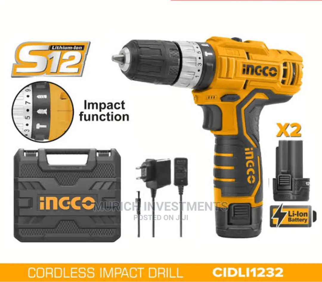 Lithium-Ion Cordless Drill 12V