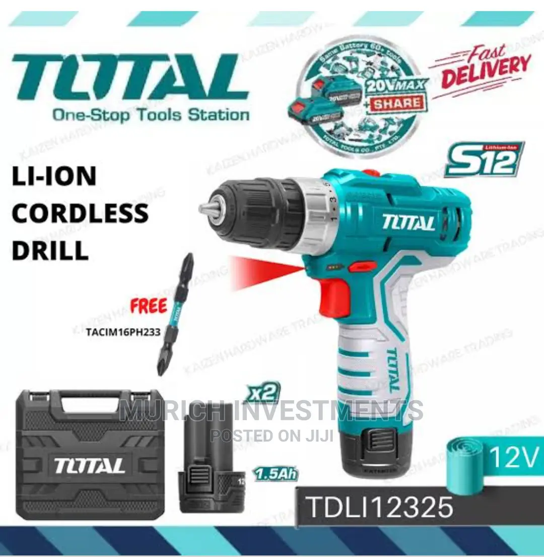 TOTAL Lithium-Ion Cordless Drill
