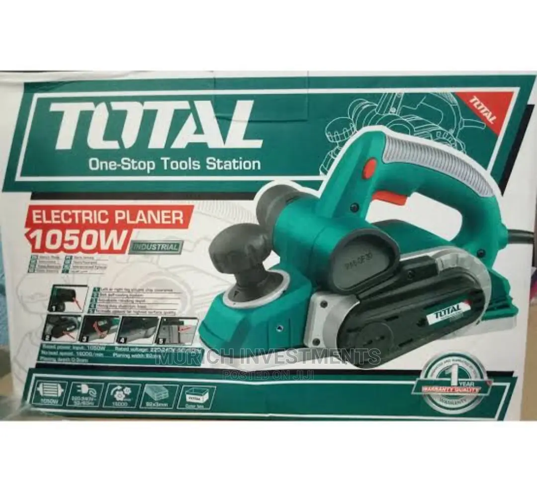 Total 1050W Electric Wood Planer Industrial