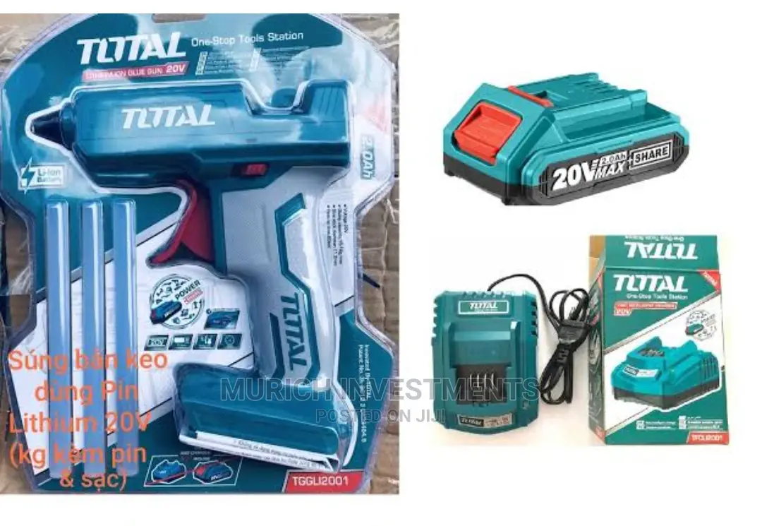Cordless Hot Glue Gun 20v With Battery and Charger