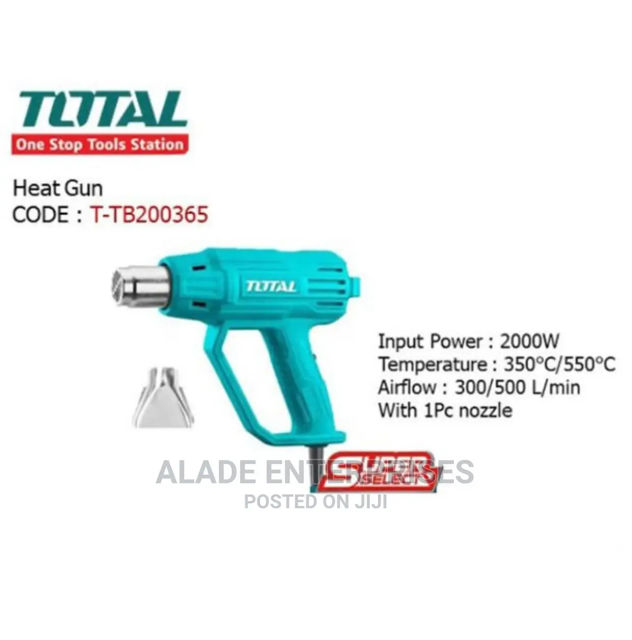 Total Super Select Heat Gun 2000W