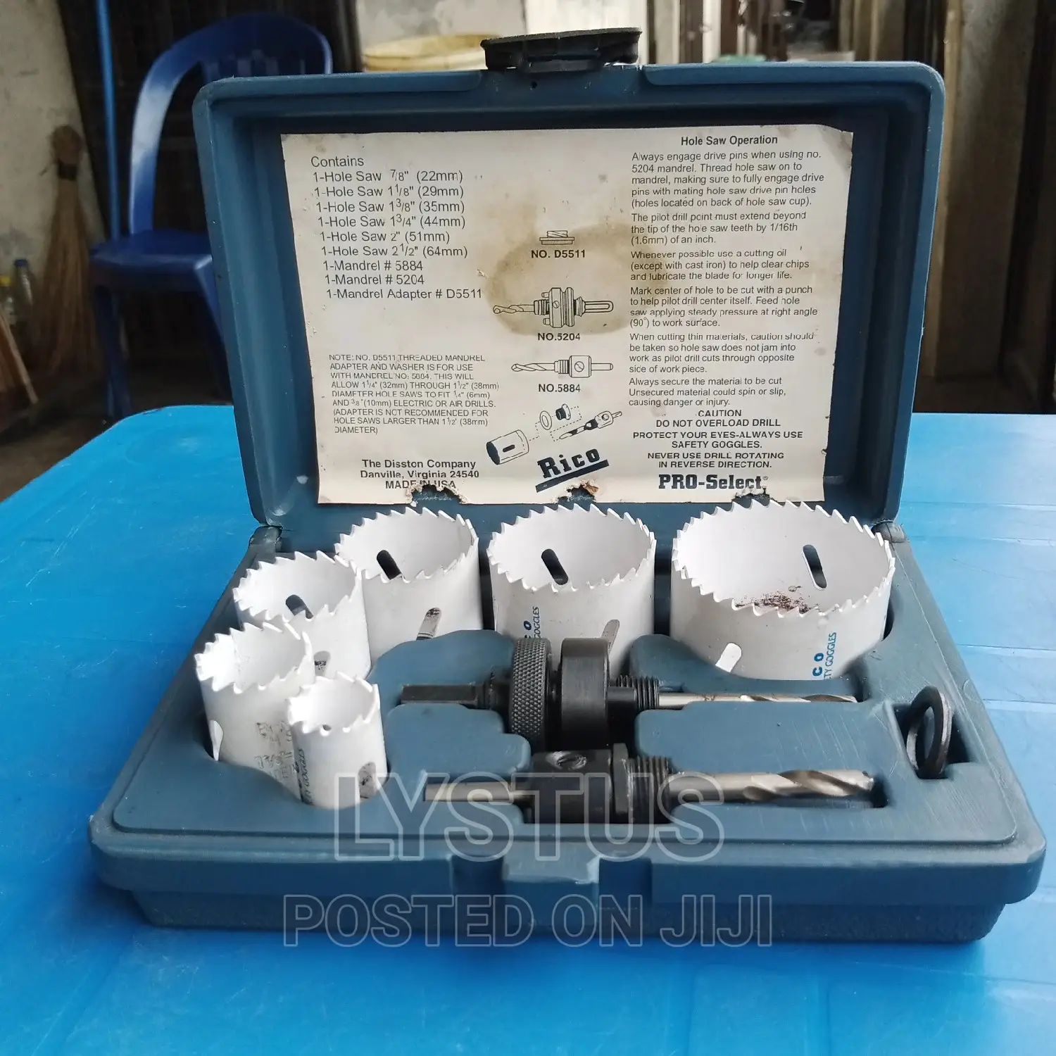 22-64mm Rico Hole Saw Set