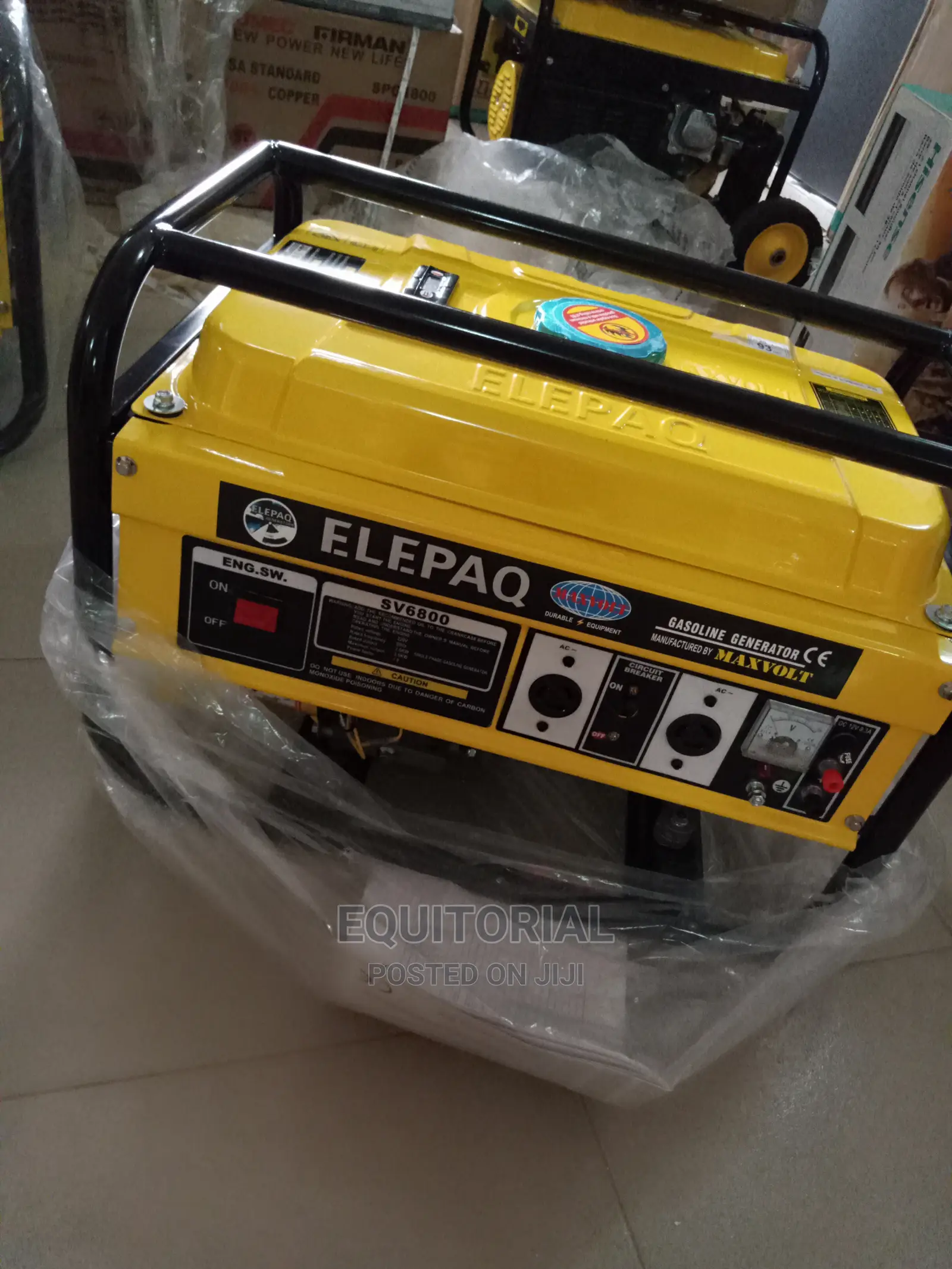 Elepaq 3.5kva Long Coil Manual With Output 12v/8.3a Sv6800