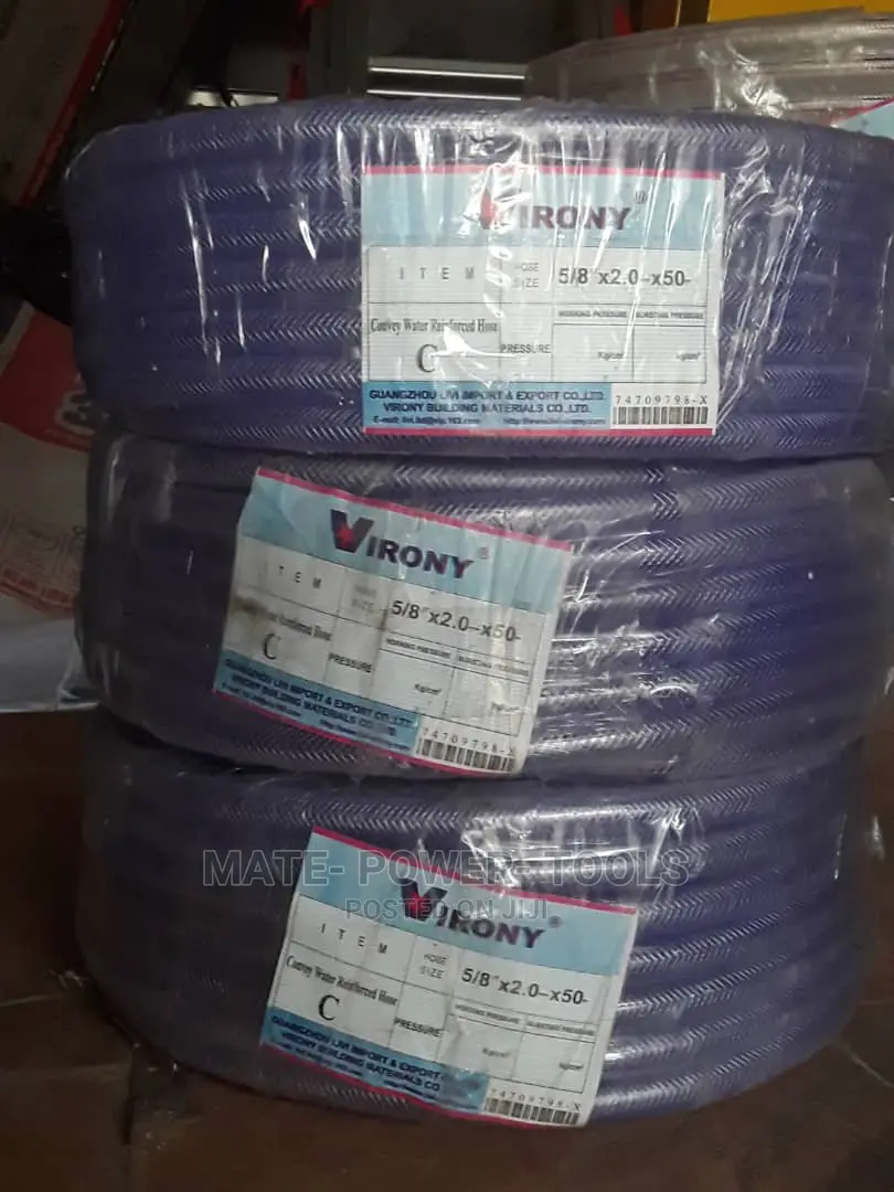 Clear Braided PVC Hose 1"