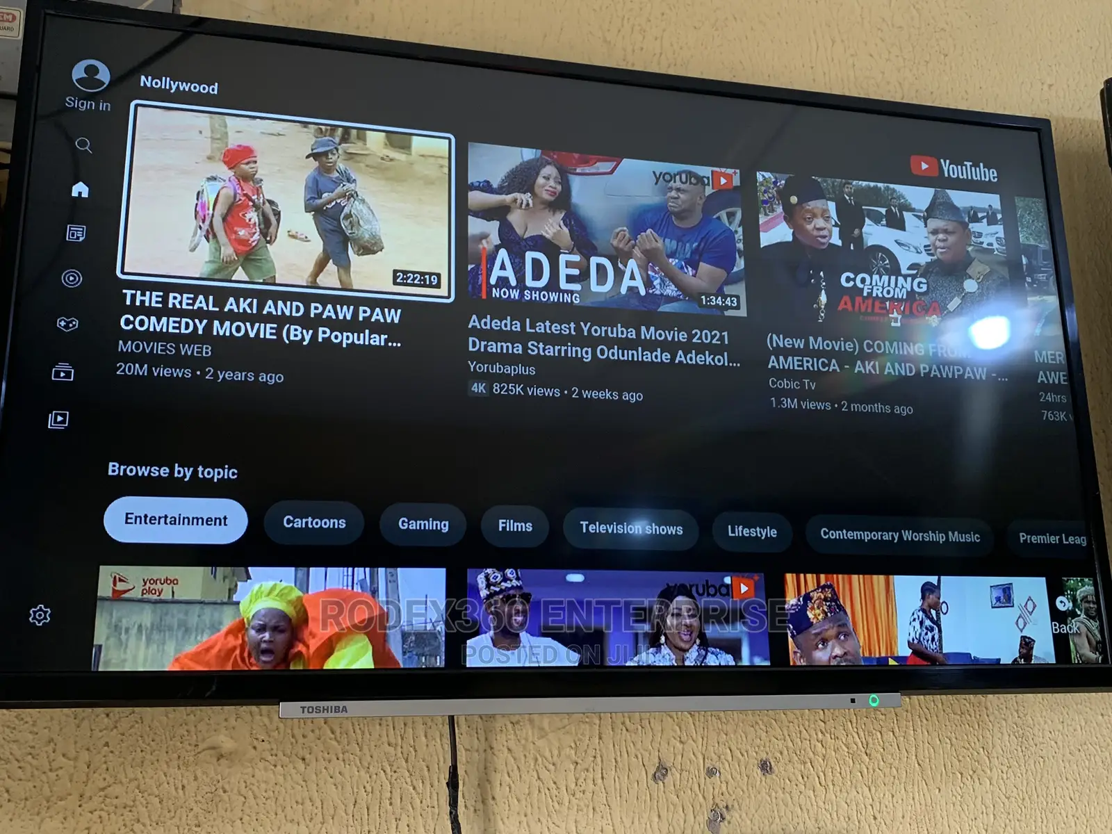 40-inch Toshiba Smart Tv For Sale.