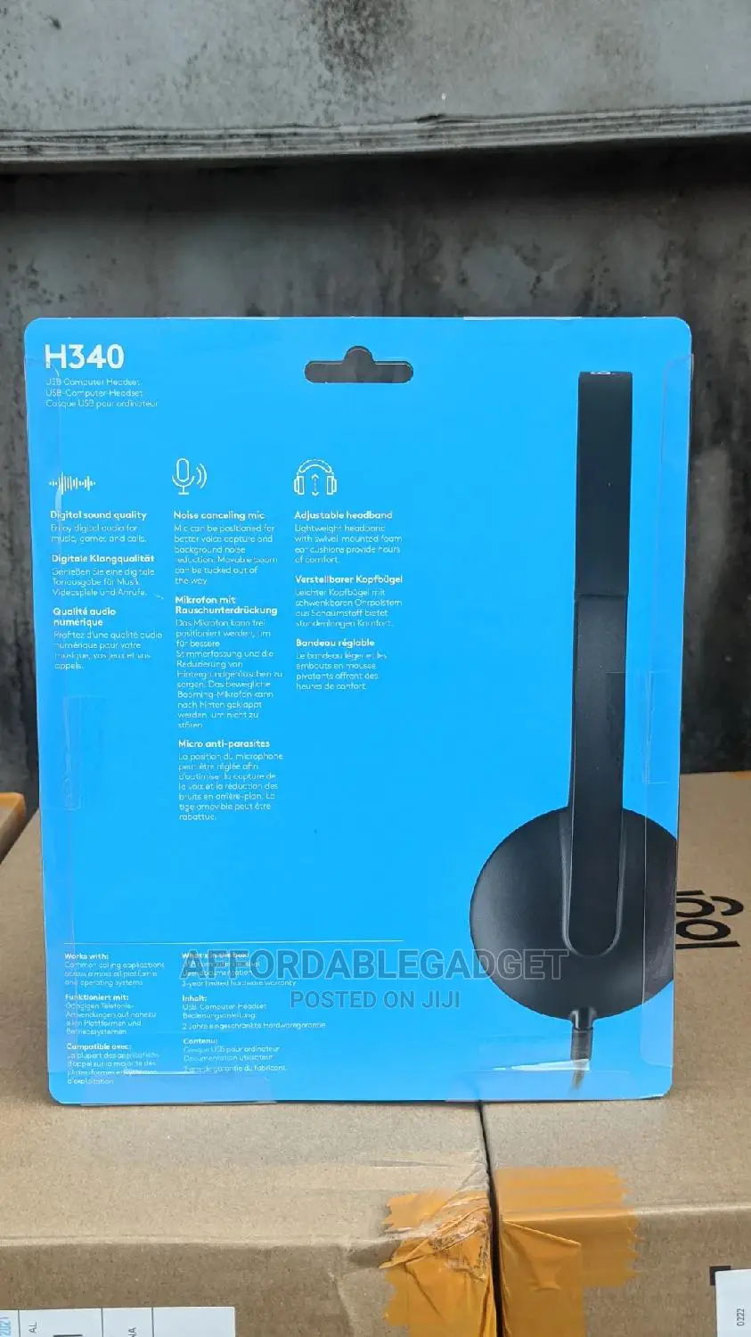 Logitech H340 USB PC Headset With Noise-Cancelling Mic