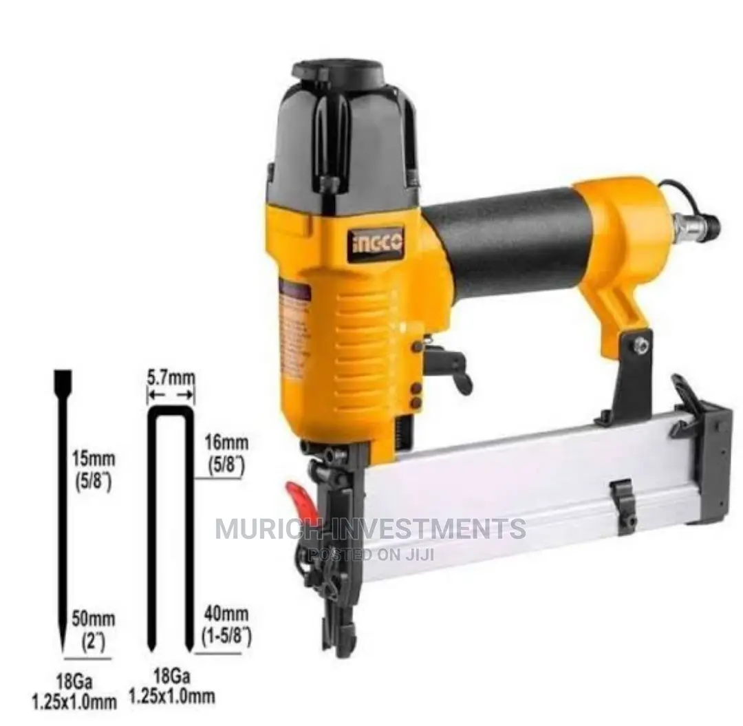 2 IN 1 Combo Air Brad Nailer Staple Gun