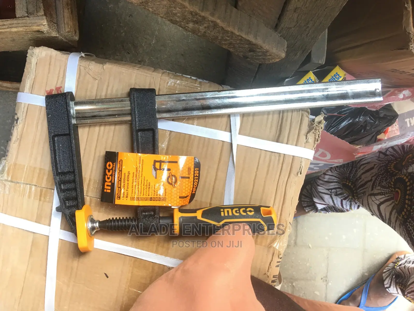 Ingco F Clamp With Plastic Handle 300mm