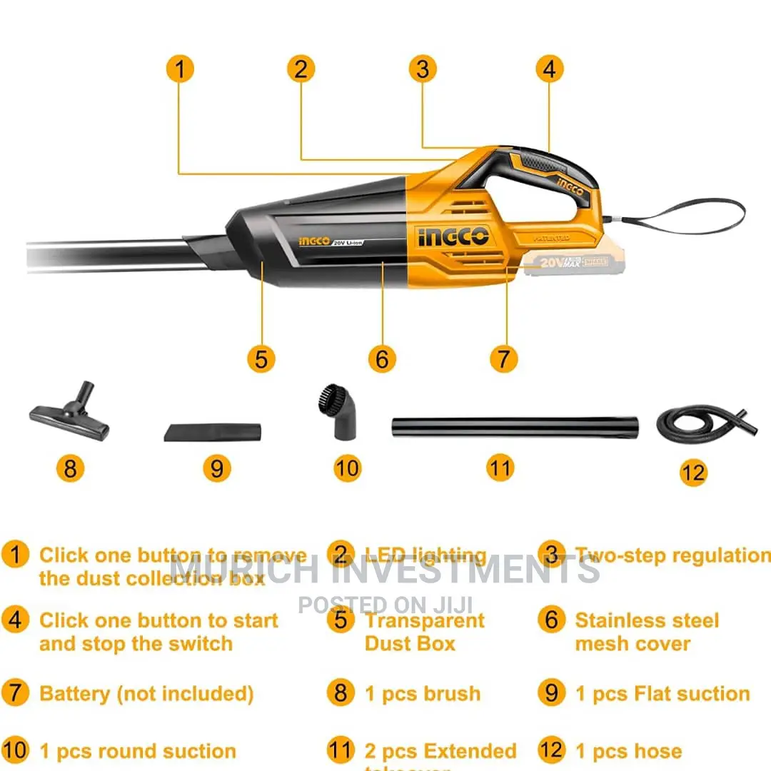 Cordless Vacuum Cleaner – CVLI2001 With Battery and Charger