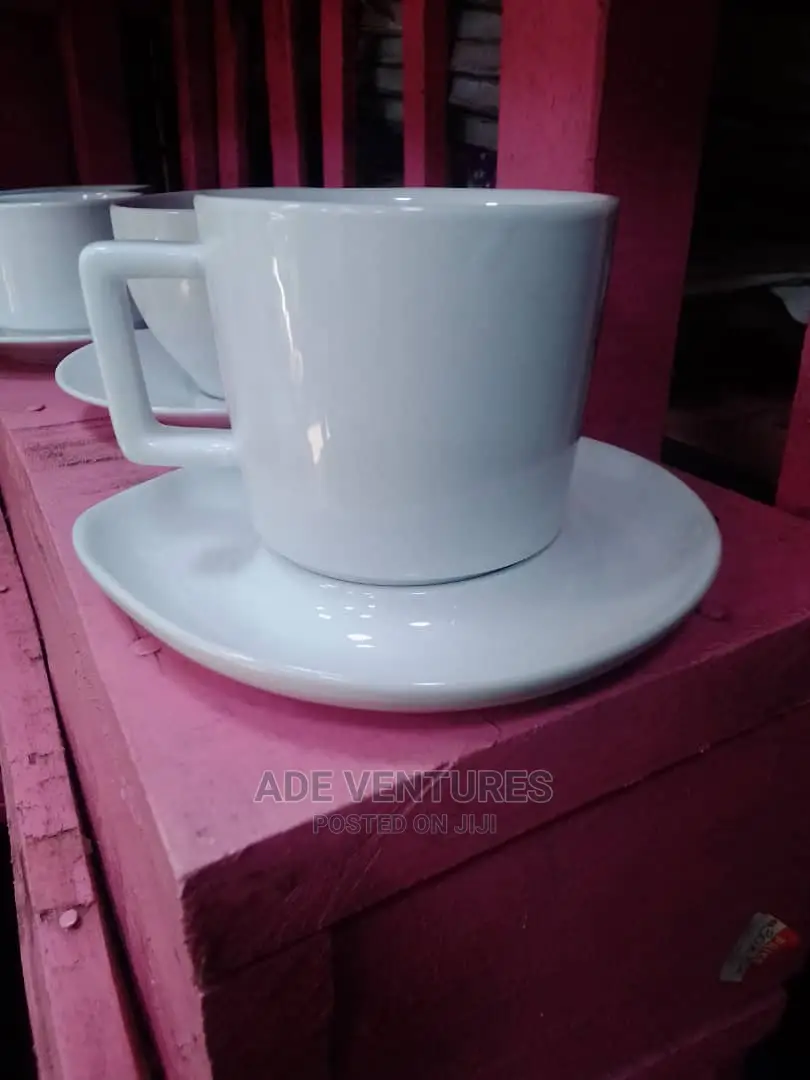 White Tea Cup and Saucer