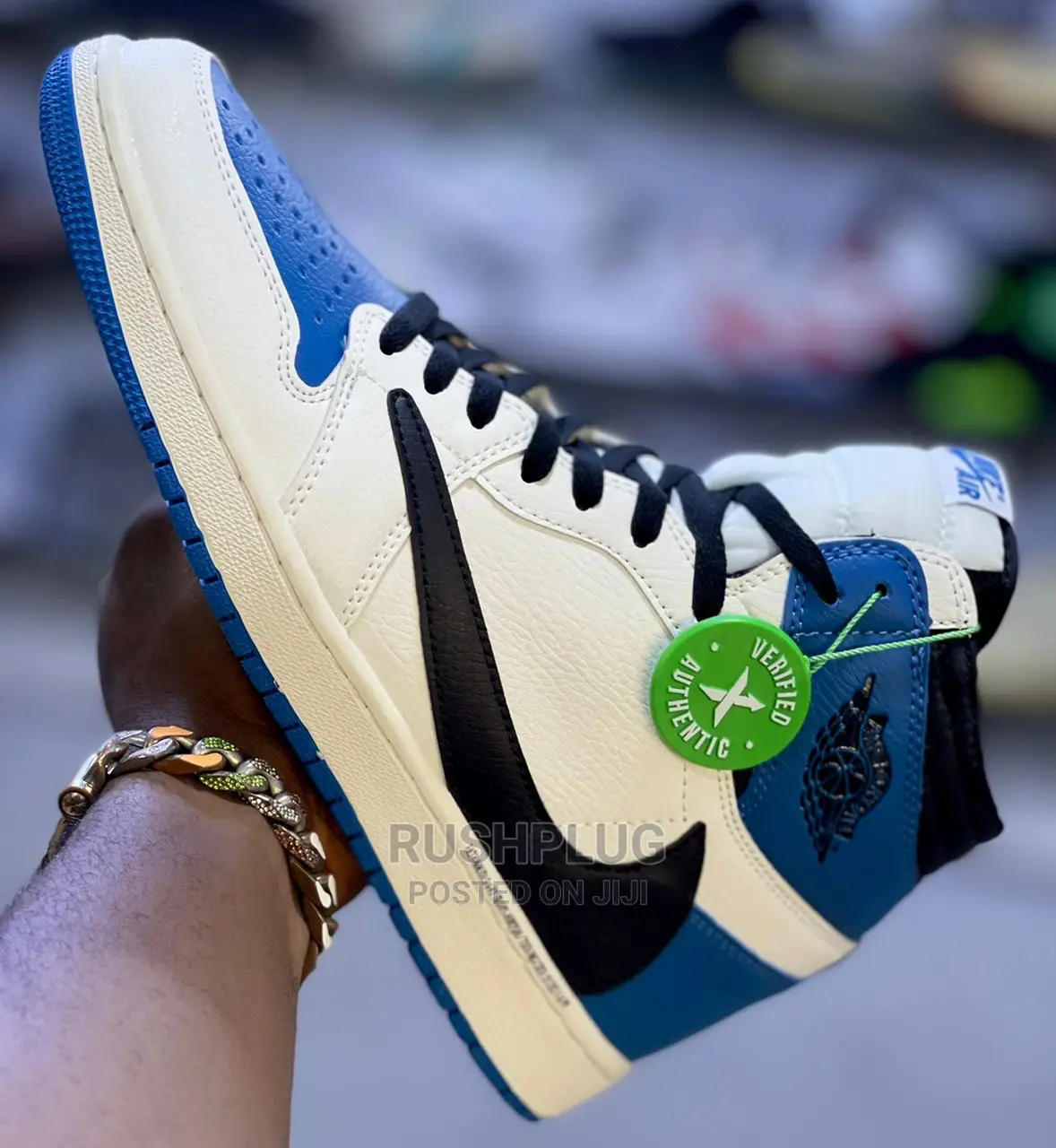 Travis Ttocs X Air Jordan 1 High Og ‘ Military Blue Royal
