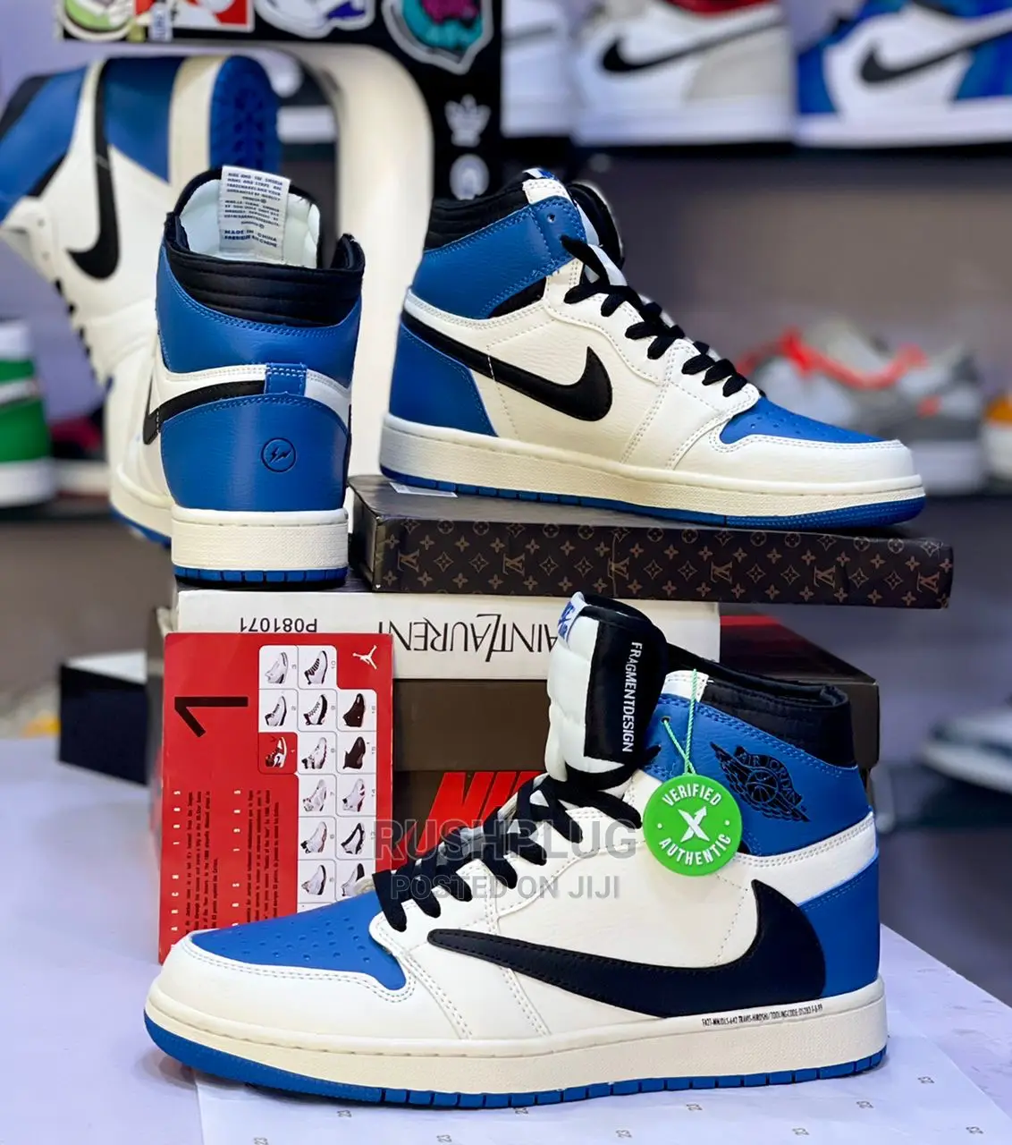Travis Ttocs X Air Jordan 1 High Og ‘ Military Blue Royal