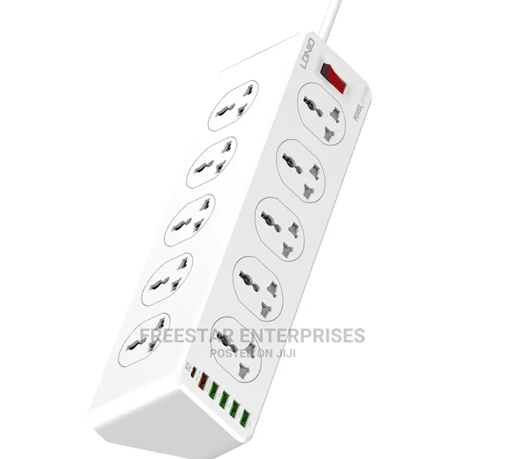 LDNIO SC10610 30W 6-Port USB Charger Power Strip.