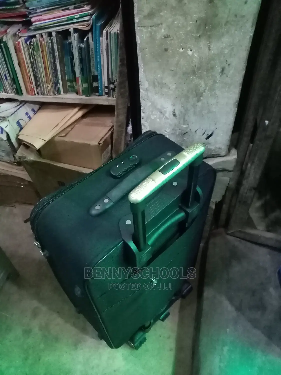 Medium Black 2 Wheels Traveling Luggage Box