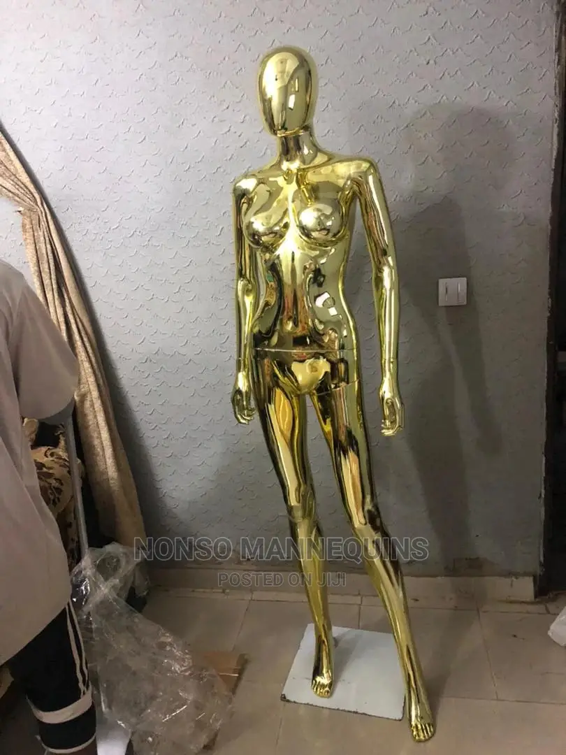 Size 8 Pure Gold Chrome Faceless Display MANNEQUINS