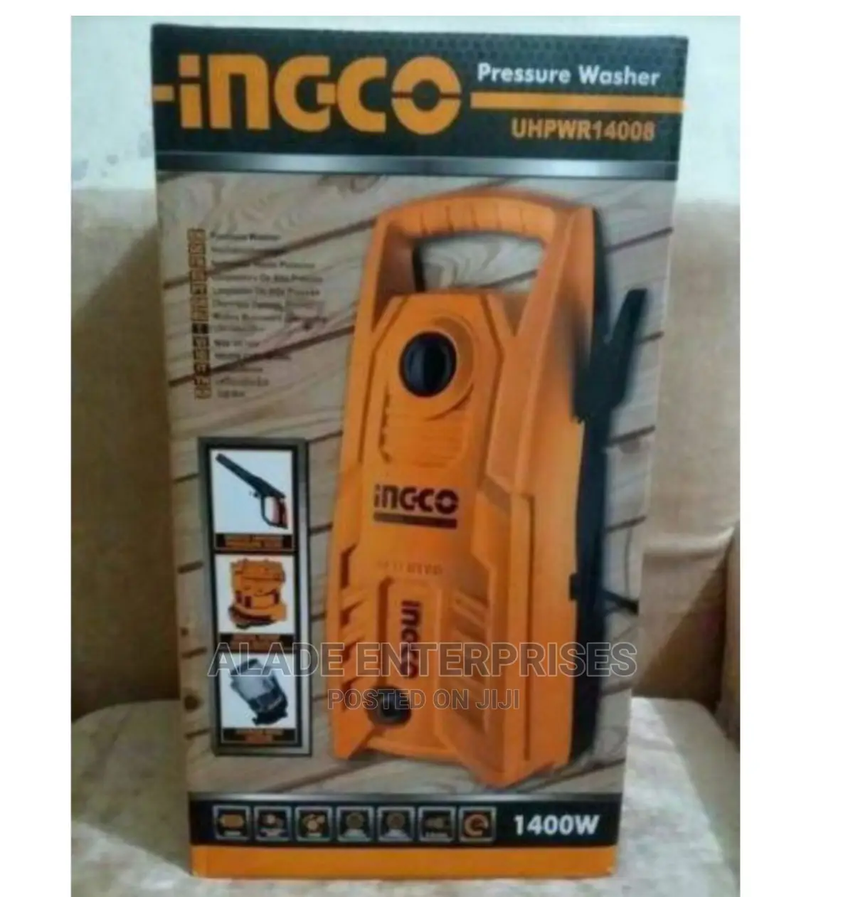 Ingco High Pressure Washer 1400w Auto Stop System