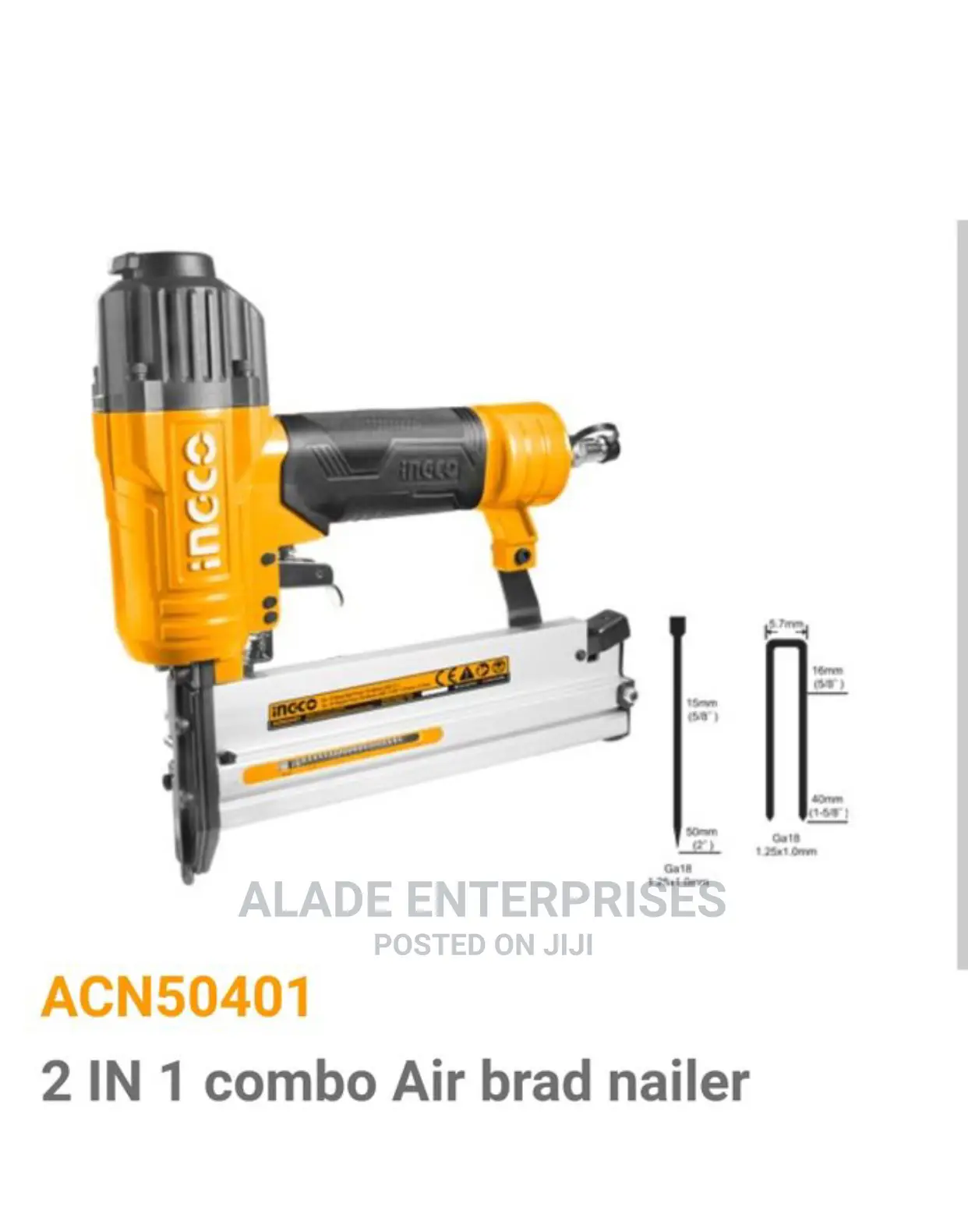 Ingco 2 In 1 Combo Air Brad Nailer