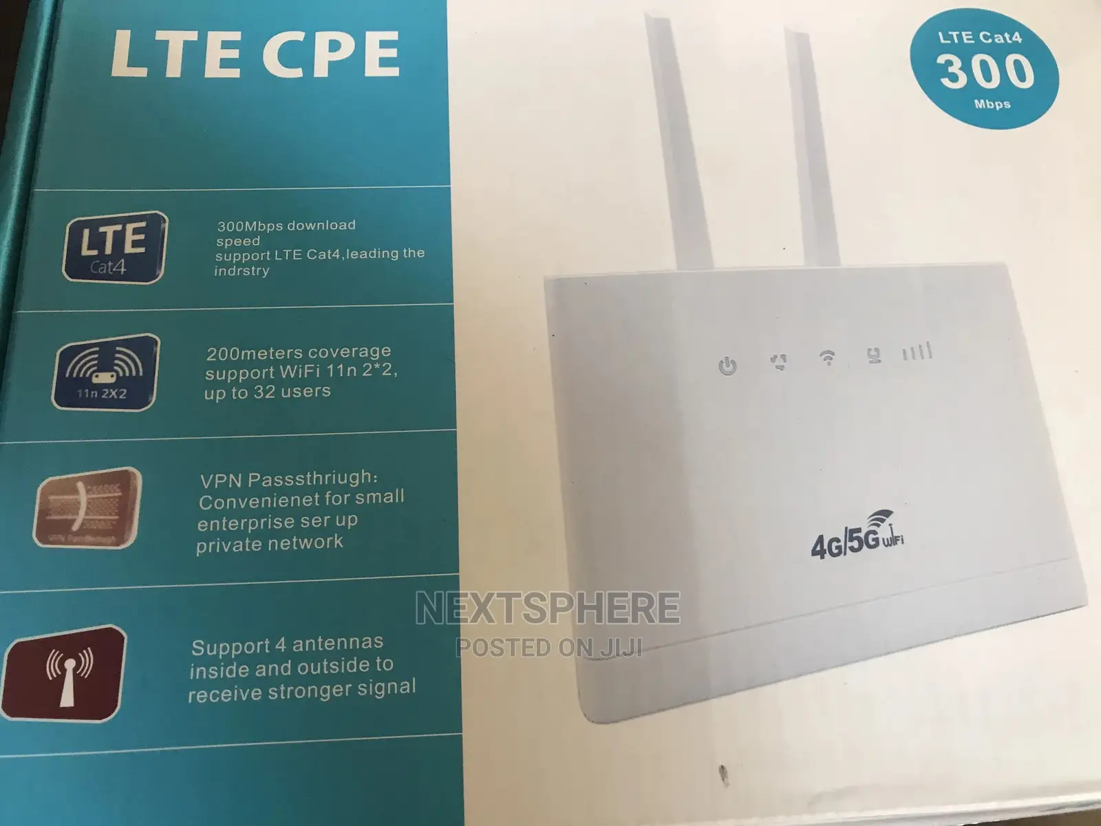 Lte Cpe Router 300mbps Wireless 150mbps 4g Lte High Speed